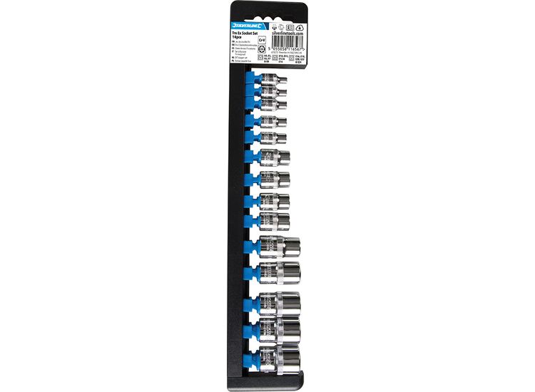 Silverline E4-E24 Socket Extension Set 14pce E4 - E24