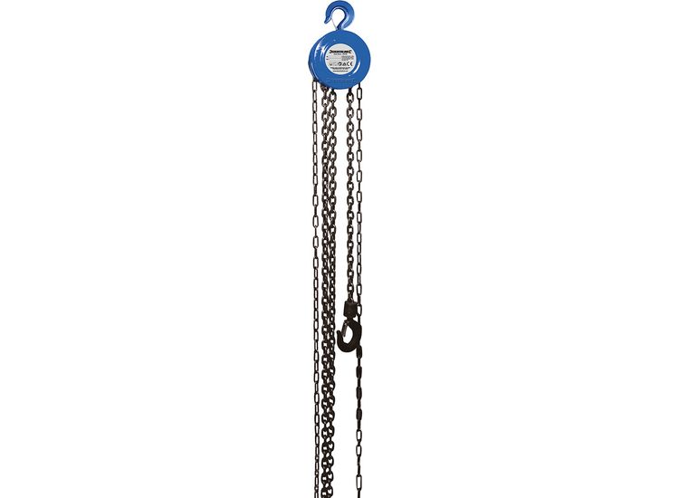 Silverline Chain Block 1000kg / 2.5m Lift Height