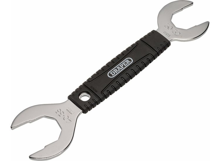 Draper 14167 Dual-Ended Bicycle Headset Wrench, 30/32/36/40mm