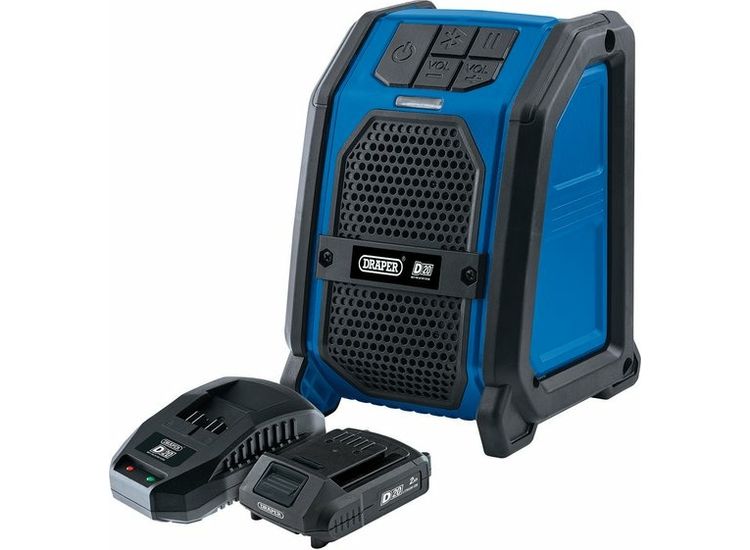 Draper 04758 D20 20V Wireless Speaker Kit (3 Piece)