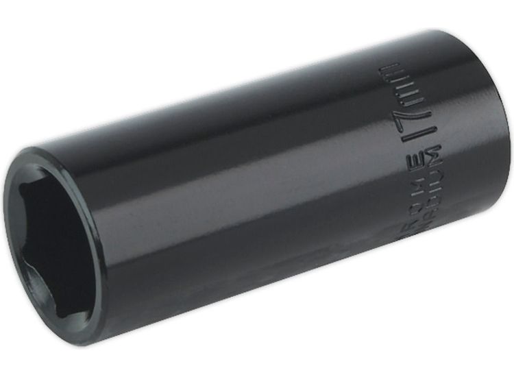 Sealey IS3817D Impact Socket 17mm Deep 3/8"Sq Drive