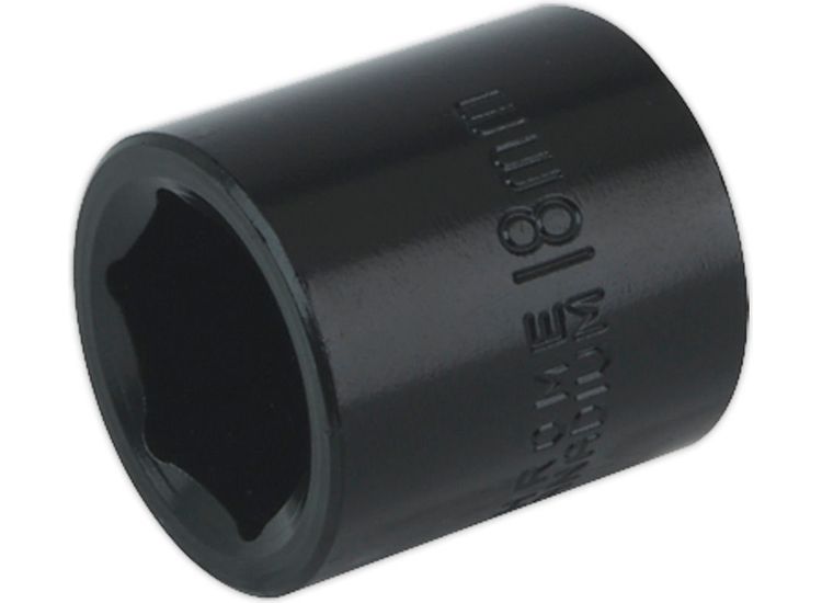 Sealey IS3818 Impact Socket 18mm 3/8"Sq Drive