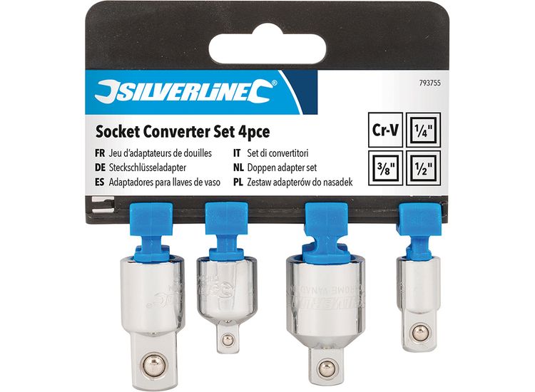 Silverline Socket Converter Set 4pce 4pce