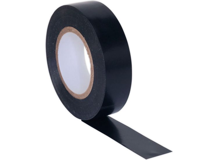 Sealey ITBLK10 PVC Insulating Tape 19mm x 20m Black Pack of 10