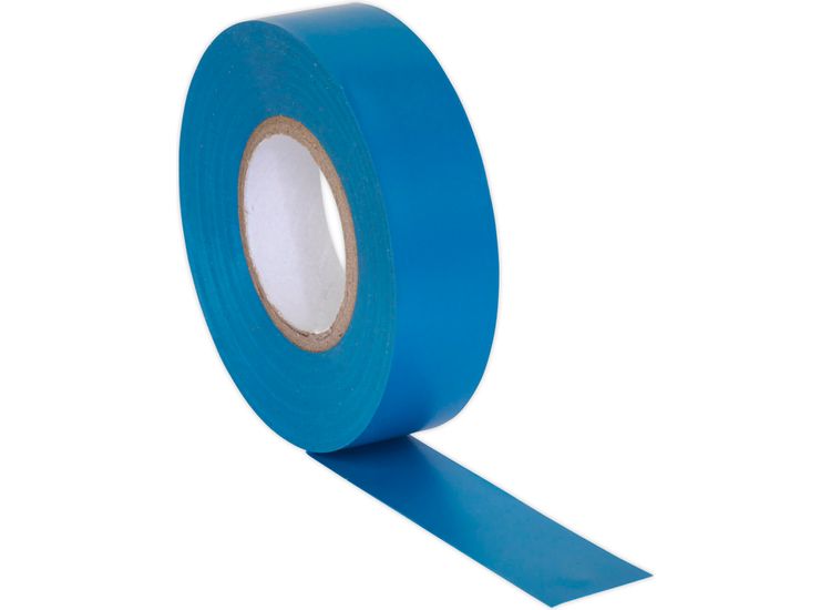 Sealey ITBLU10 PVC Insulating Tape 19mm x 20m Blue Pack of 10