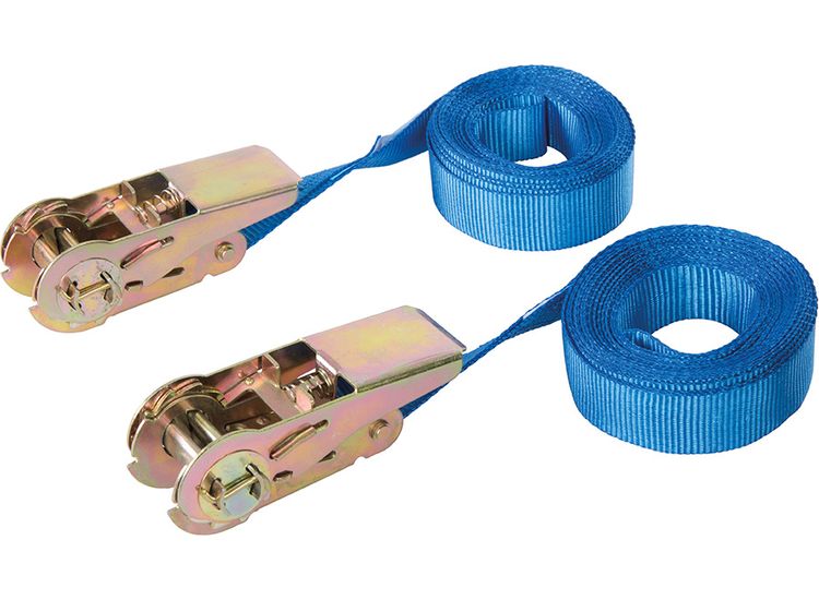 Silverline Endless Ratchet Tie-Down Strap 2pk 5m x 25mm - Rated 500kg Capacity 1000kg