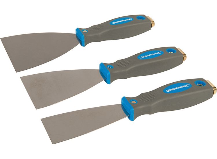 Silverline Expert Filler Knife Set 3pce 50, 75 &amp; 100mm