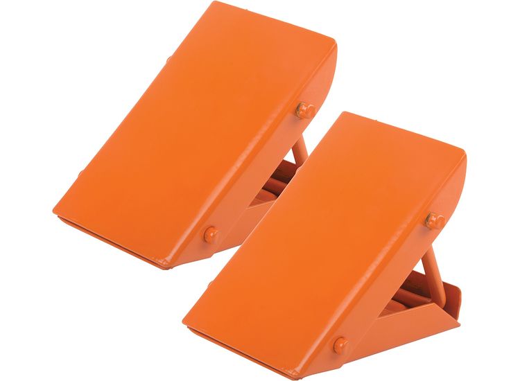 Silverline Folding Steel Wheel Chocks Pair