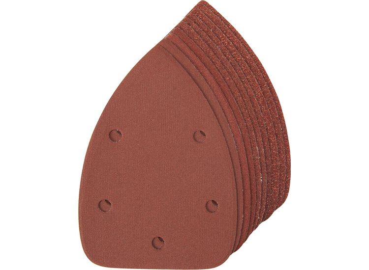 Silverline Hook &amp; Loop Detail Sander Sheets 140mm 10pce