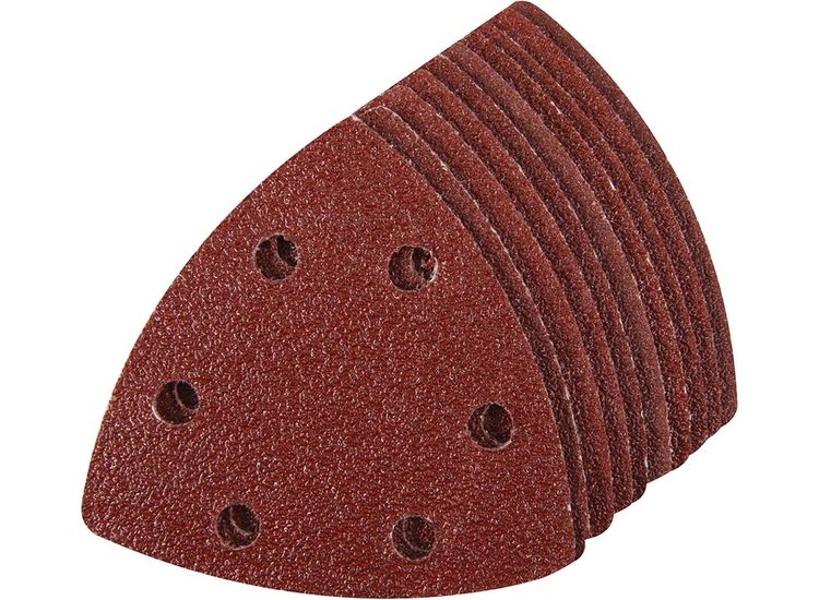 Silverline Hook &amp; Loop Triangle Sheets 90mm 10pk