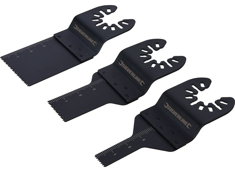 Silverline HCS Multi-Tool Saw Blade Set 3pce 10, 20, 34mm