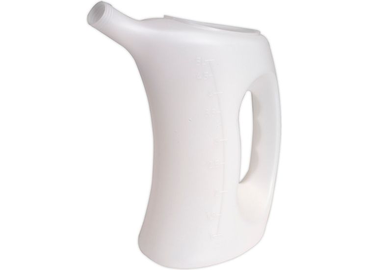 Sealey White Plastic J5 Measuring Jug with Rigid Spout 5ltr