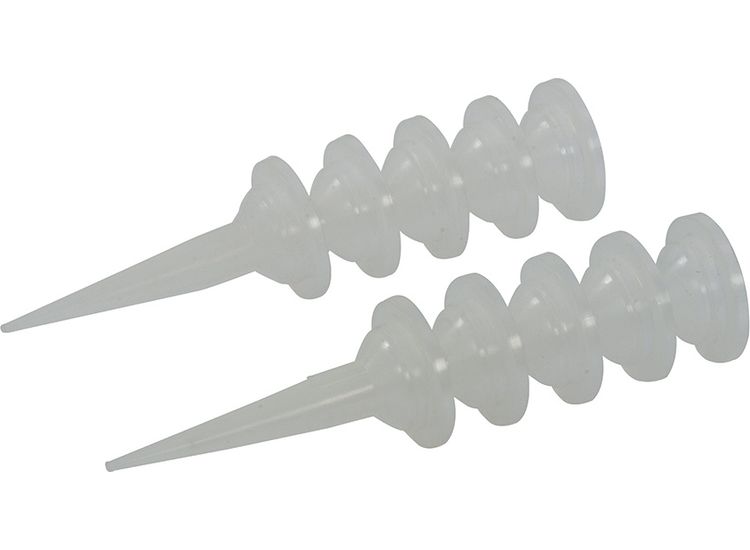 Silverline Silicone Sausage Gun Nozzles 10pk