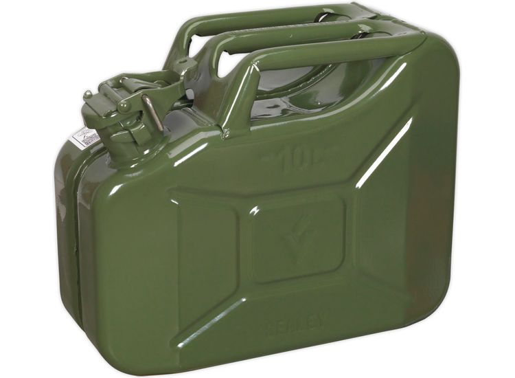 Sealey JC10G Jerry Can 10ltr - Green