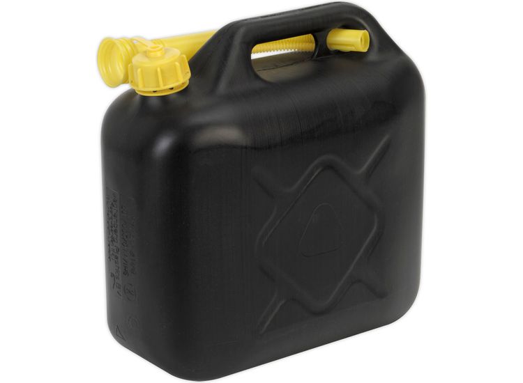 Sealey JC10PB Fuel Can 10ltr - Black