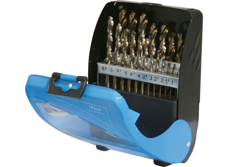 Silverline Cobalt Drill Bit Set 19pce 1 - 10mm