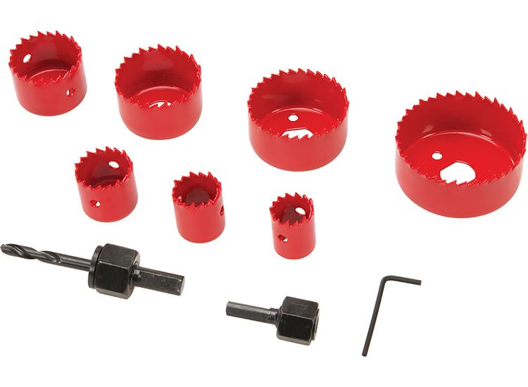 Silverline Holesaw Kit 11pce 21 - 64mm Dia