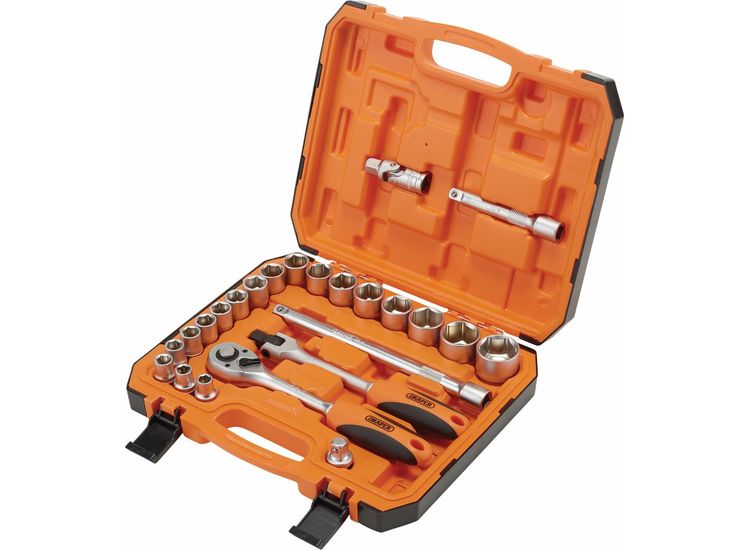 Draper 22112 HI-TORQ&amp;#174; 6 Point Socket Set, 1/2" (24 Piece)