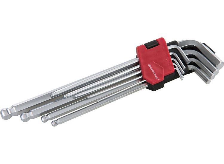Silverline Hex Key Ball End Expert Set 9pce 1.5 - 10mm