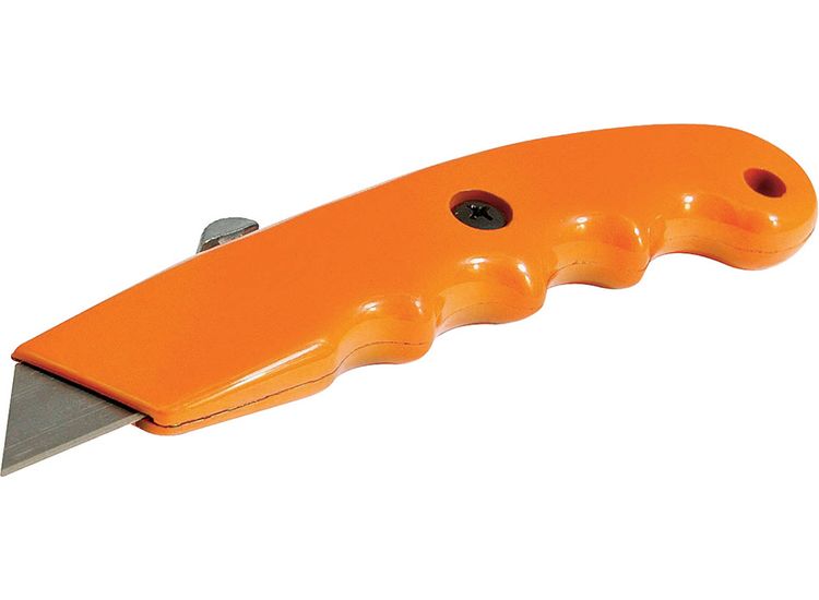 Silverline Retractable Hi-Vis Grip Knife 140mm