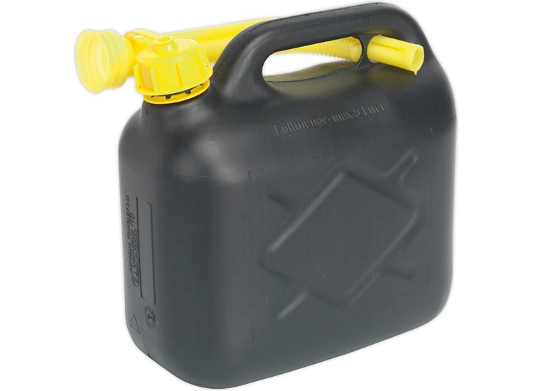 Sealey JC5B Fuel Can 5ltr - Black