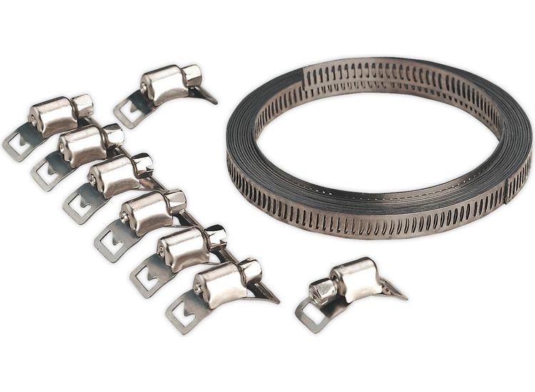 Sealey JC97 Hose Clip Set Self-Build 8mm Band Width