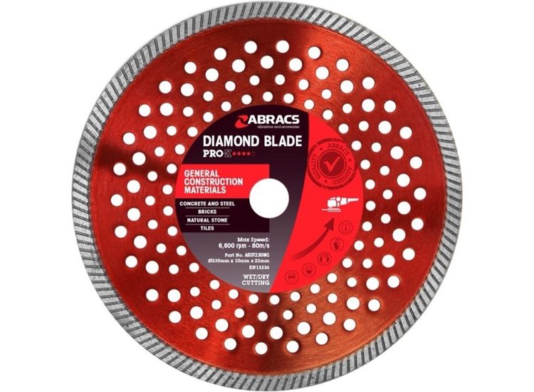 Abracs ABDT230MC Gcm-Pro-X Diamond Blade 230x10x22