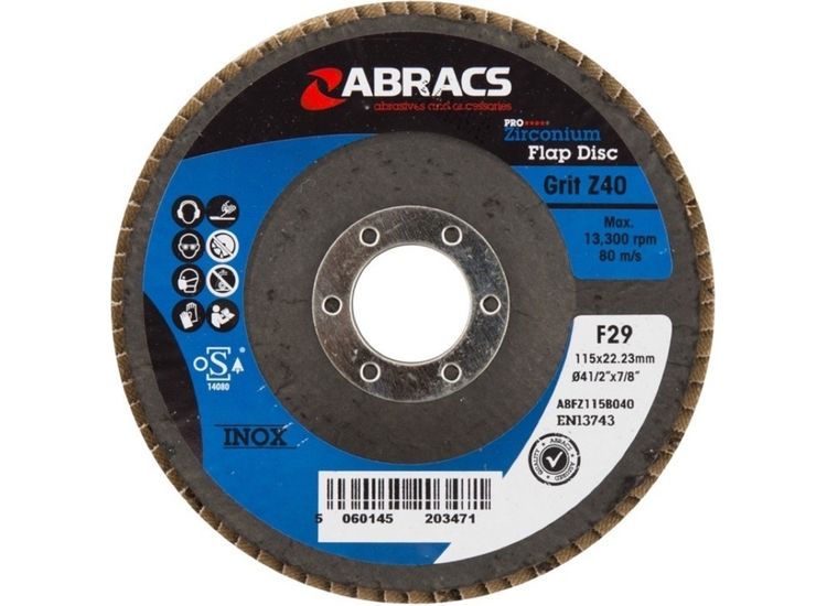 Abracs ABFZ115B040 Flap Disc 115mm