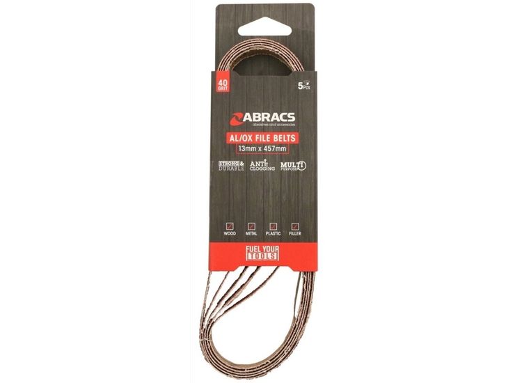Abracs Al/Ox File Belts 13 x 457 Pack 5