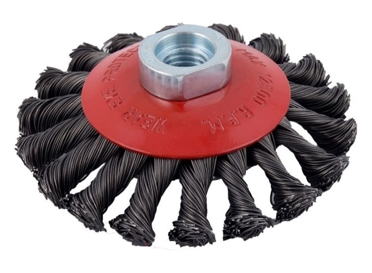 Abracs ABWBB100M14T Twist Knot Bevel Brush M14