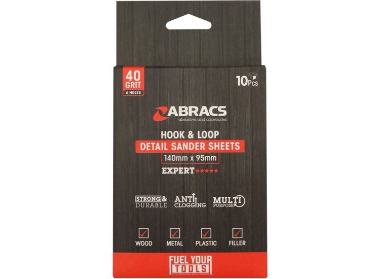 Abracs Hook &amp; Loop Detail Sanding Sheets