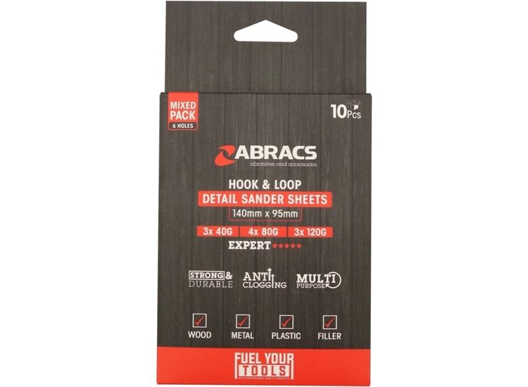 Abracs DS14095MIX Detail Sanding Sheets Mix