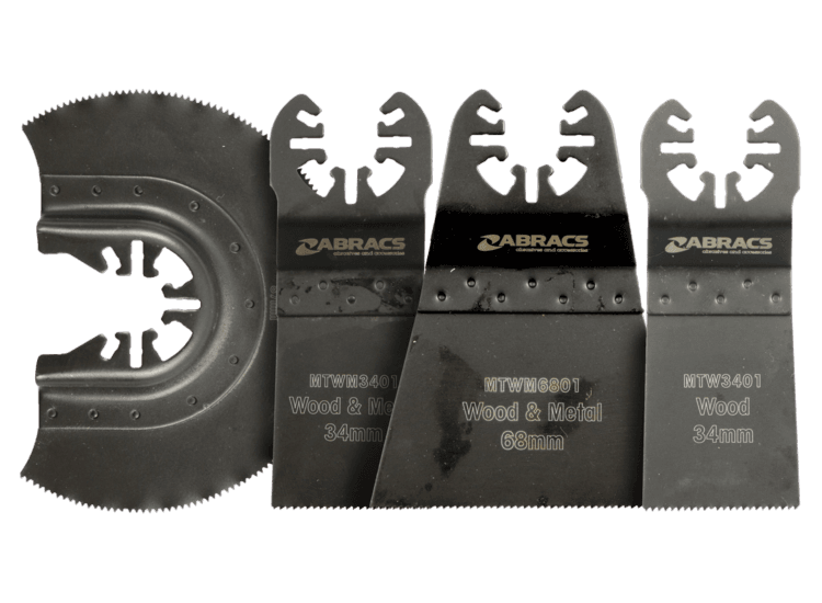 Abracs MTWMSET4 Multi Tool Wood Metal Blade Set