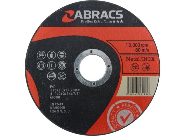 Abracs PFET11510FI1000 Cutting Disc 115mmx1.0mm