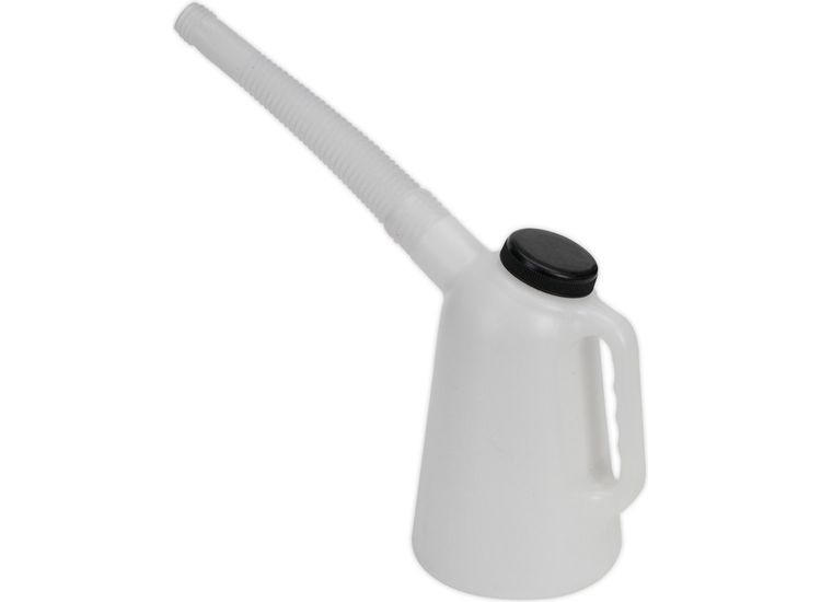 Sealey JDL1 Oil Container with Lid &amp; Flexi-Spout 1ltr
