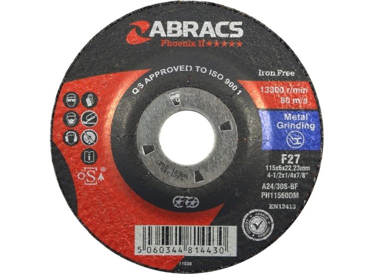 Abracs PH11560DM DPC Metal Grinding Disc
