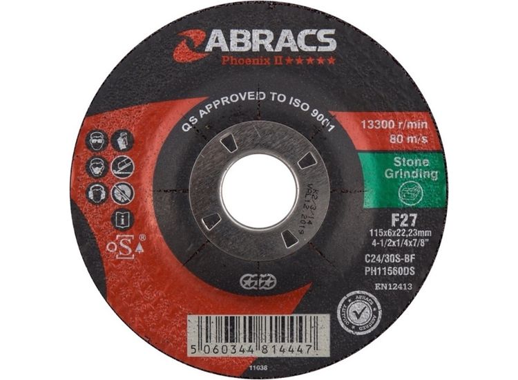 Abracs PH11560DS Dpc Stone Grinding Disc 115x6x22