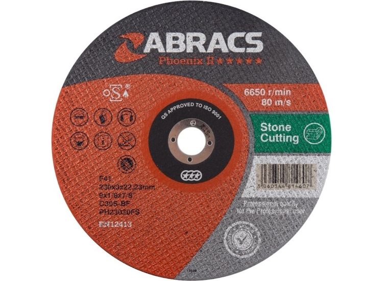 Abracs PH23030FS Flat Stone Cutting Disc 230x3x22