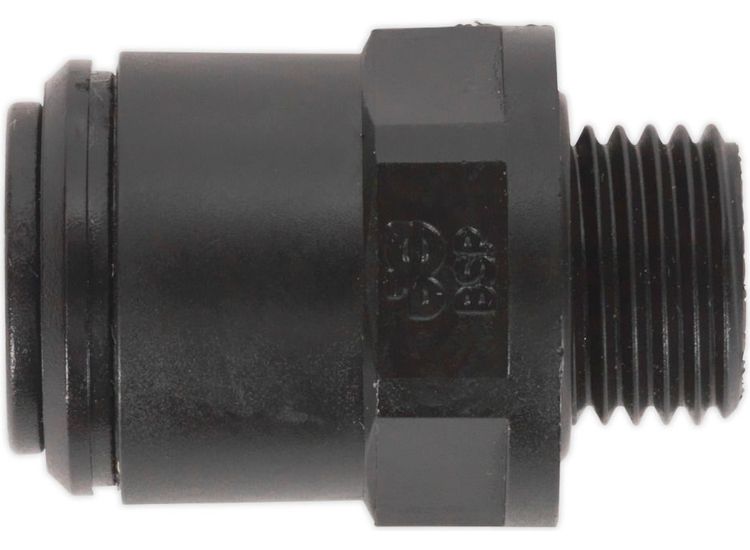 Sealey JGC614 Straight Adaptor 6mm x 1/4"BSP Pack of 5 (John Guest Speedfit&amp;reg; - PM010612E)
