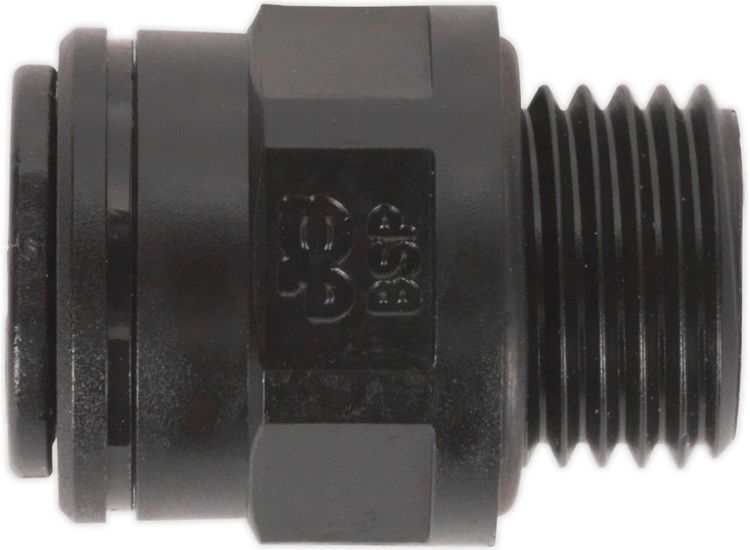 Sealey JGC814 Straight Adaptor 8mm x 1/4"BSP Pack of 5 (John Guest Speedfit&amp;reg; - PM010812E)