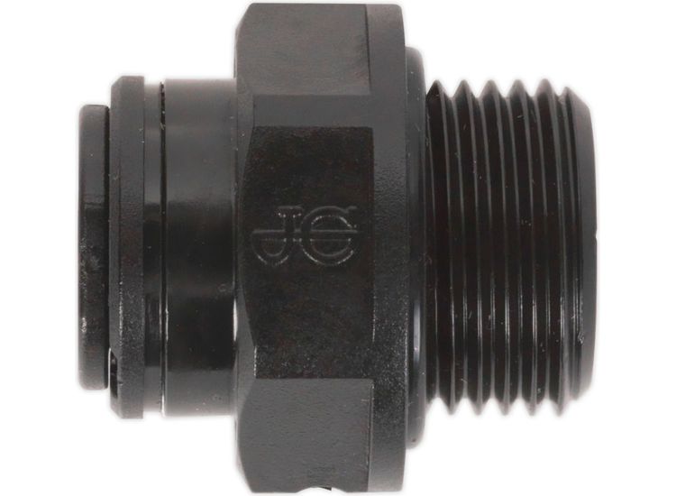 Sealey JGC838 Straight Adaptor 8mm x 3/8"BSP Pack of 5 (John Guest Speedfit&amp;reg; - PM010813E)