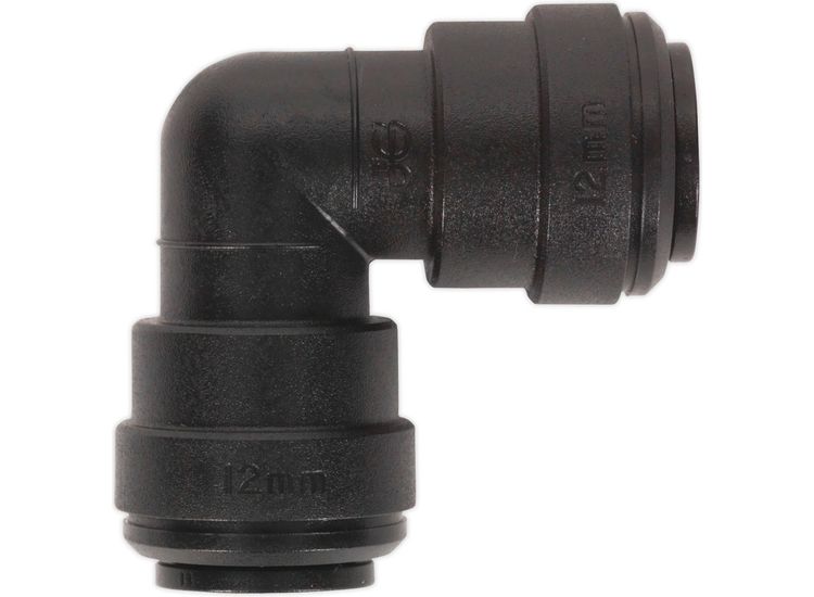 Sealey JGCE12 Elbow Coupling 12mm Pack of 5 (John Guest Speedfit&amp;reg; - PM0312E)