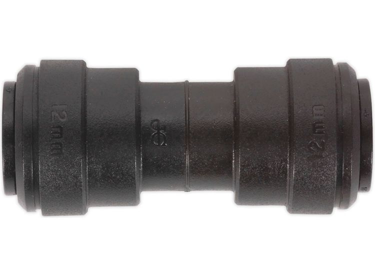 Sealey JGCS12 Straight Coupling 12mm Pack of 5 (John Guest Speedfit&amp;reg; - PM0412E)