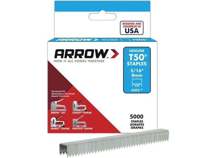 Arrow A505IP-6 T50 Staples 8mm 5/16"