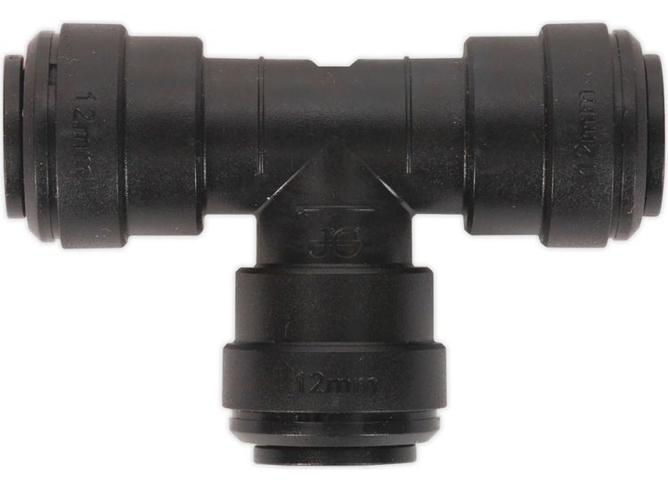 Sealey JGCT12 Equal Tee 12mm Pack of 5 (John Guest Speedfit&amp;reg; - PM0212E)