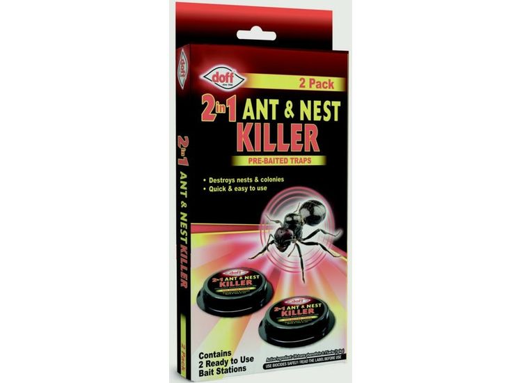 Doff DP1090-01 2 In 1 Ant &amp; Nest Killer Bait Stations