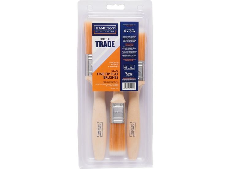 Hamilton For The Trade 3100103-900 Fine Tip Flat Brushes