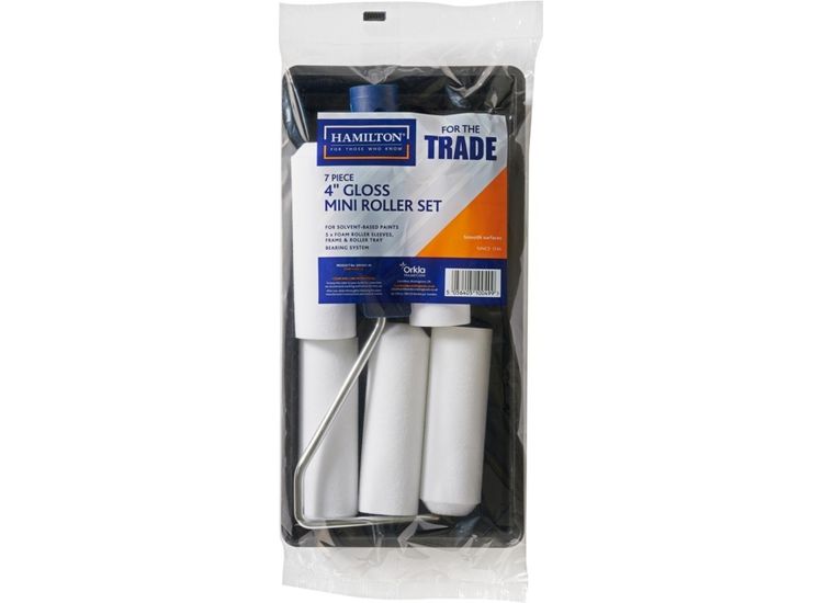 Hamilton For The Trade 3281631-40 Medium Pile Mini Gloss Roller Set 4"