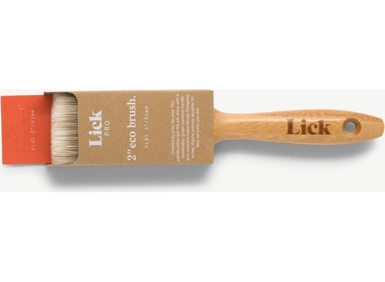 Lick Pro Flat Eco Bamboo Handle Paint Brush