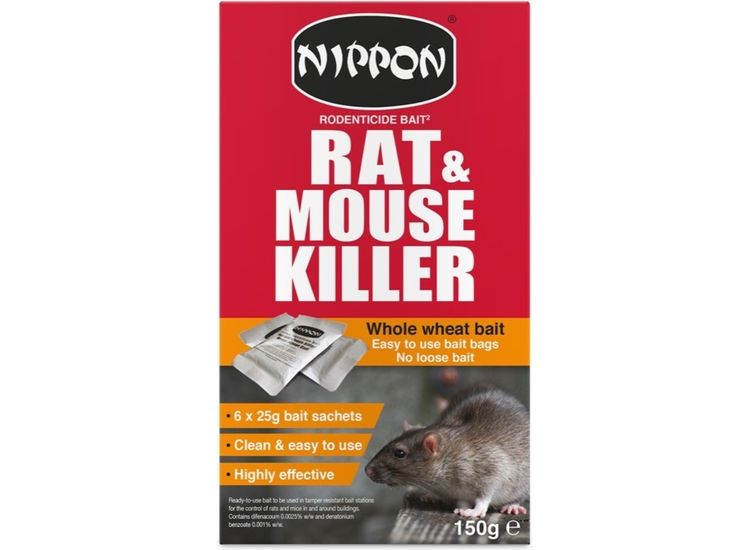 Nippon 5NRWW150 Rodenticide Whole Wheat Bait